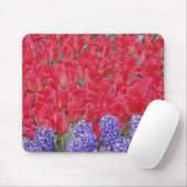 Tapis De Souris Motif de hyacinthe, de tulipes et de daffodils, (Avec souris)