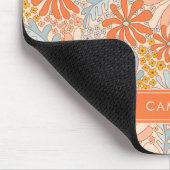 Tapis De Souris Motif de jardin à fleurs rétro (Coin)