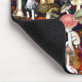 Tapis De Souris Motif de jardin de champignons marron mou (Coin)