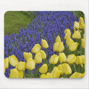 Tapis De Souris Motif de jardin de fleurs de Muscari et