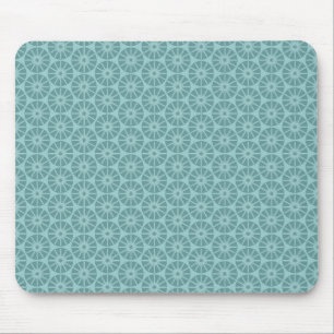 Tapis De Souris Motif de la roue étoile - Tons de bleu vert