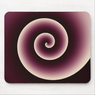 Tapis De Souris Motif de la spirale rouge du vin