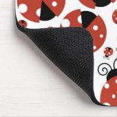 Tapis De Souris Motif De Ladybugs, Red Ladybugs, Votre Nom (Coin)