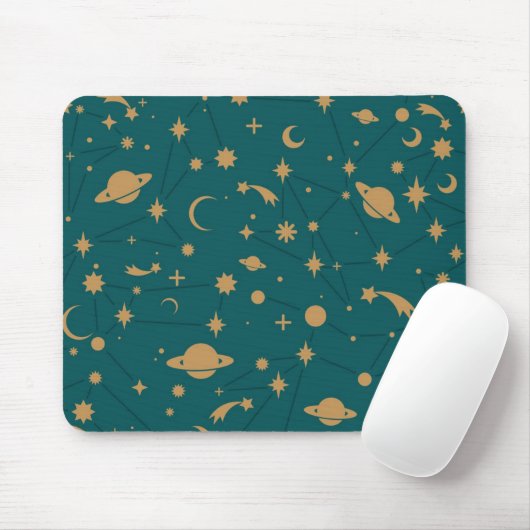 Tapis De Souris Motif de l'espace (Avec souris)