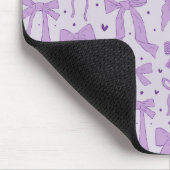 Tapis De Souris Motif de lignes blanches violettes (Coin)