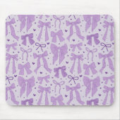 Tapis De Souris Motif de lignes blanches violettes (Devant)