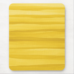 Tapis De Souris Motif de lignes d'aquarelle jaune coloré