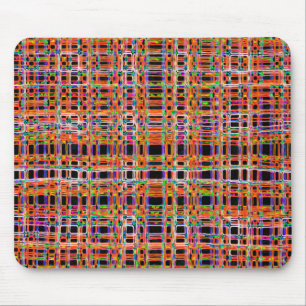 Tapis De Souris Motif de lignes de néon orange