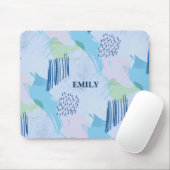 Tapis De Souris Motif de lignes et de spirales géométriques (Avec souris)