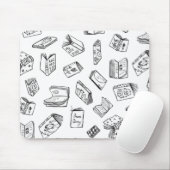Tapis De Souris Motif de livre (Avec souris)