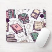 Tapis De Souris Motif de livre (Avec souris)
