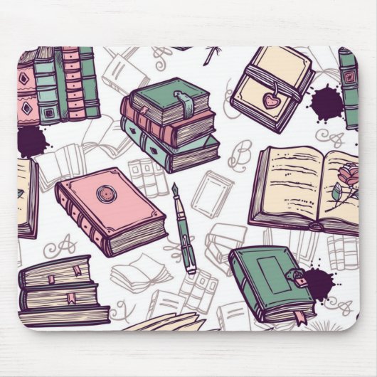 Tapis De Souris Motif de livre (Devant)