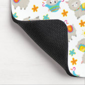 Tapis De Souris Motif De Llamas, Alpacas, Fleurs, Votre Nom (Coin)