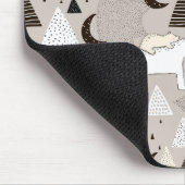 Tapis De Souris Motif de l'ours de bois du mignon Doodland (Coin)