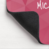 Tapis De Souris motif de maillage géométrique rose rose clair Nom  (Coin)