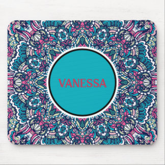 Tapis De Souris Motif de Mandala coloré Boho Hippie géométrique