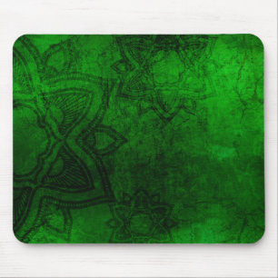 Tapis De Souris Motif de Mandala vert démuni