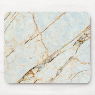 Tapis De Souris Motif de marbre brillant de Faux d'or Girly