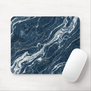 Tapis De Souris Motif de marbre océanique de style moderne élégant