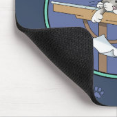 Tapis De Souris Motif de méfaits de chat (Coin)