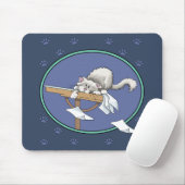 Tapis De Souris Motif de méfaits de chat (Avec souris)