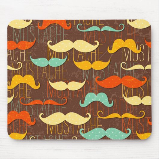 Tapis De Souris Motif de moustache (Devant)