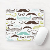 Tapis De Souris Motif de moustache, rétro style 2 (Avec souris)