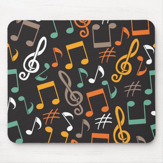 Tapis De Souris motif de note de musique (Devant)