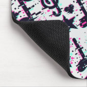 Tapis De Souris Motif de notes musicales et de coeurs déformés (Coin)