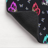Tapis De Souris Motif de papillon noir coloré (Coin)