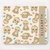 Tapis De Souris Motif De Parfums, Mignons Parfums, Coeurs, Votre N (Devant)
