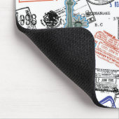 Tapis De Souris Motif de passeport du monde (Coin)