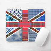 Tapis De Souris Motif de patchwork d'Union Jack (Avec souris)