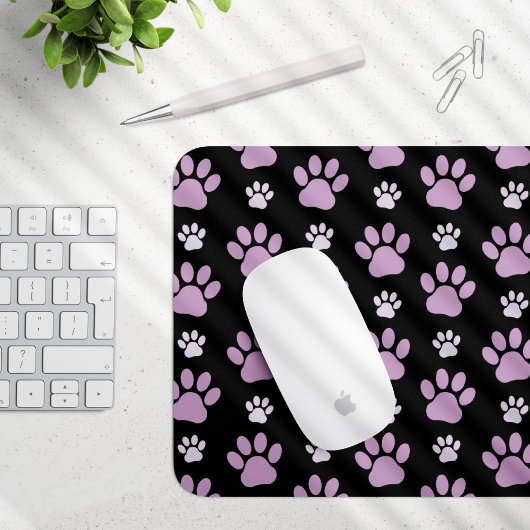Tapis De Souris Motif De Pâtes, Pâtes Lilac, Pâtes De Chien, Empre