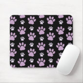 Tapis De Souris Motif De Pâtes, Pâtes Lilac, Pâtes De Chien, Empre (Avec souris)