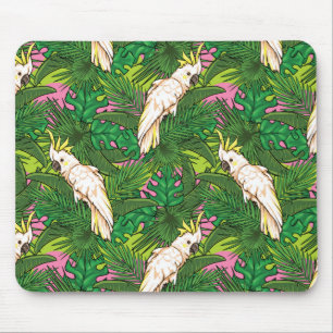 Tapis De Souris Motif de perroquet avec des palmettes