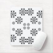 Tapis De Souris Motif de pétales à points de polka (Avec souris)