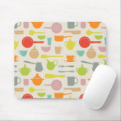 Tapis De Souris Motif de plats (Avec souris)