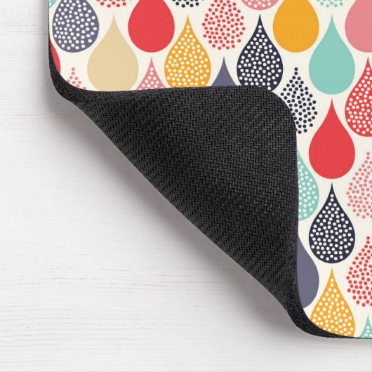 Tapis De Souris Motif de point d'art pop Raindrop (Coin)