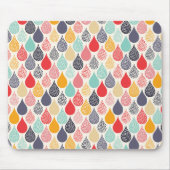 Tapis De Souris Motif de point d'art pop Raindrop (Devant)