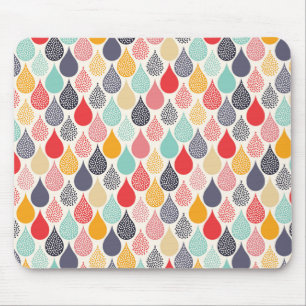 Tapis De Souris Motif de point d'art pop Raindrop