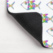 Tapis De Souris Motif de poisson Abstrait (Coin)