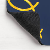 Tapis De Souris Motif de poissons chrétiens éparpillés (Coin)