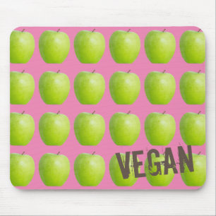 Tapis De Souris Motif de pomme végétarienne pour amoureux de fruit