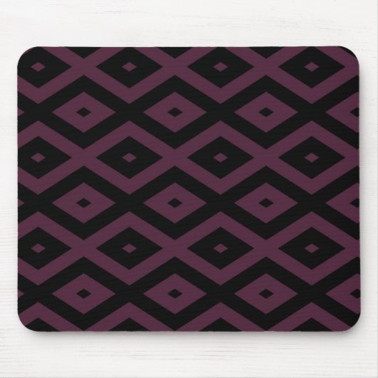 Tapis De Souris Motif de prune et de diamant noir (Devant)