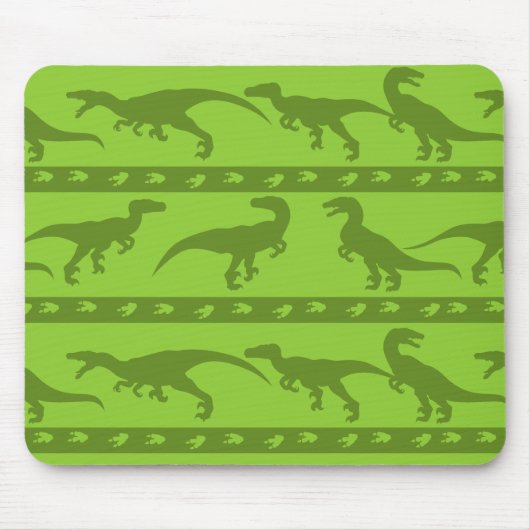 Tapis De Souris Motif de Raptor Vert (Devant)