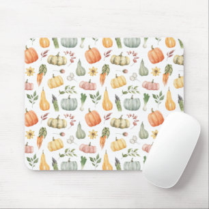 Tapis De Souris Motif de récolte d'automne Watercolor
