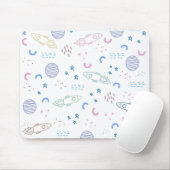 Tapis De Souris Motif de roquettes spatiales mignonnes | Panier de (Avec souris)