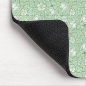 Tapis De Souris Motif de rose en vert clair (Coin)