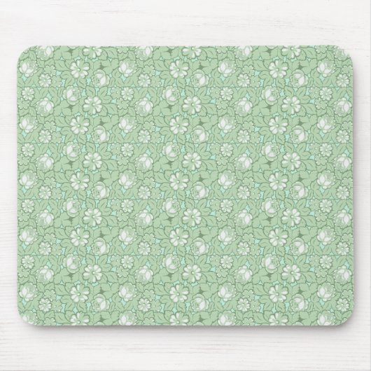 Tapis De Souris Motif de rose en vert clair (Devant)